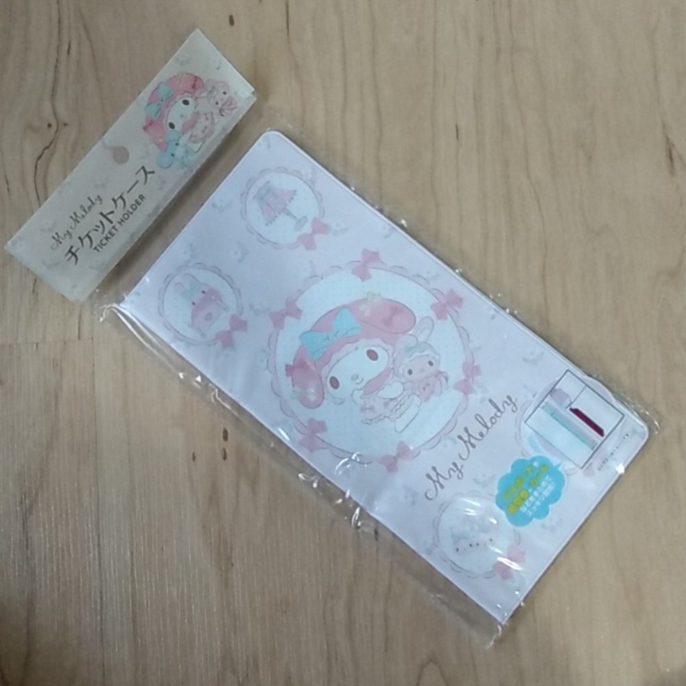 Sanrio My Melody Passport Ticket Holder Plastic Vinyl